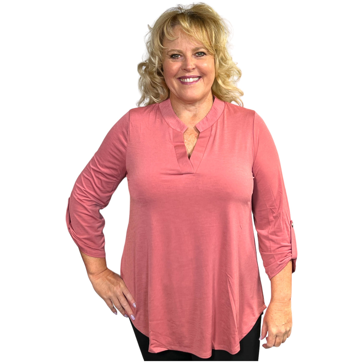 Marsha Lynn Fashion Top - Mauve