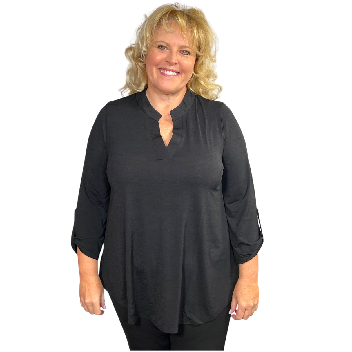 Marsha Lynn Fashion Top - Black