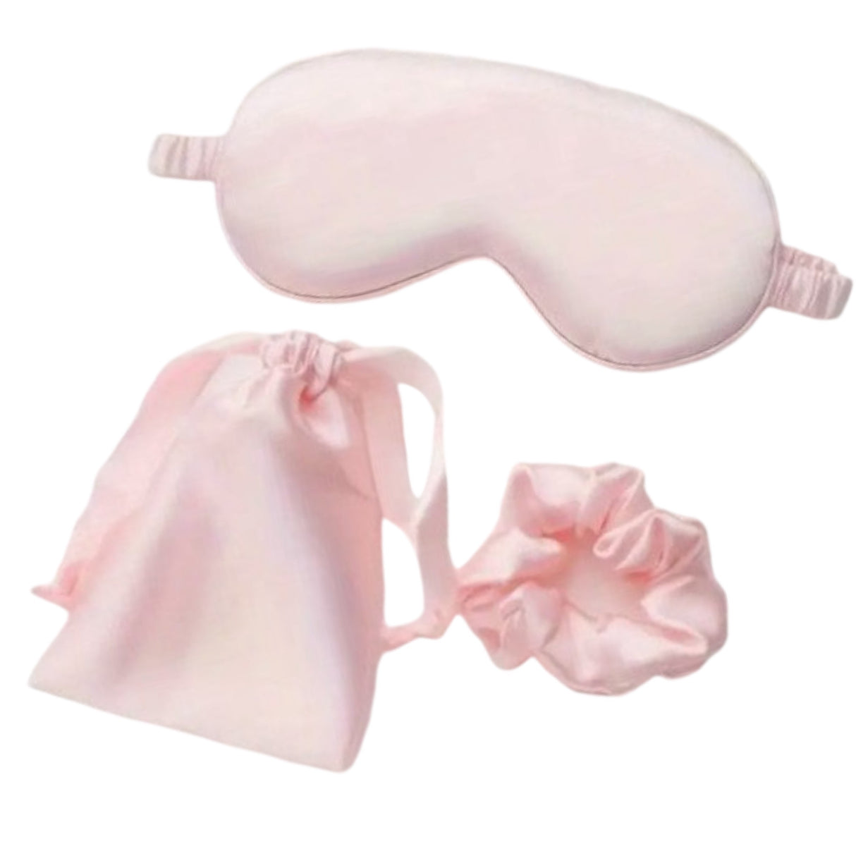 Pink Silky Eye Mask Set