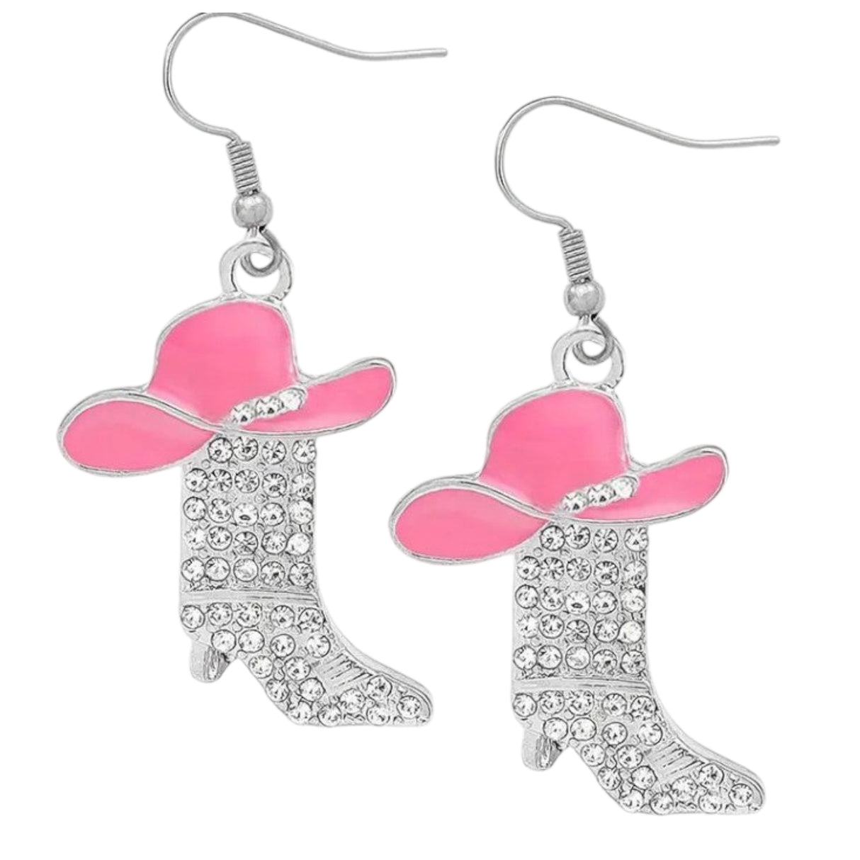 Kelly Pink Cowgirl Earrings