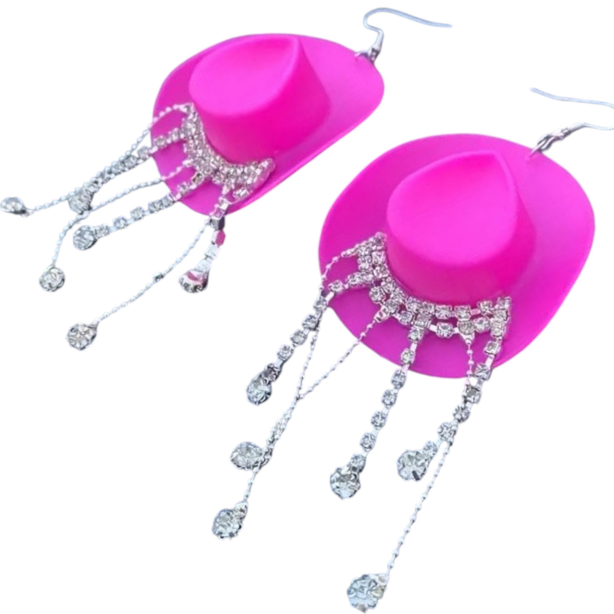 Candy Pink Cowgirl Earrings