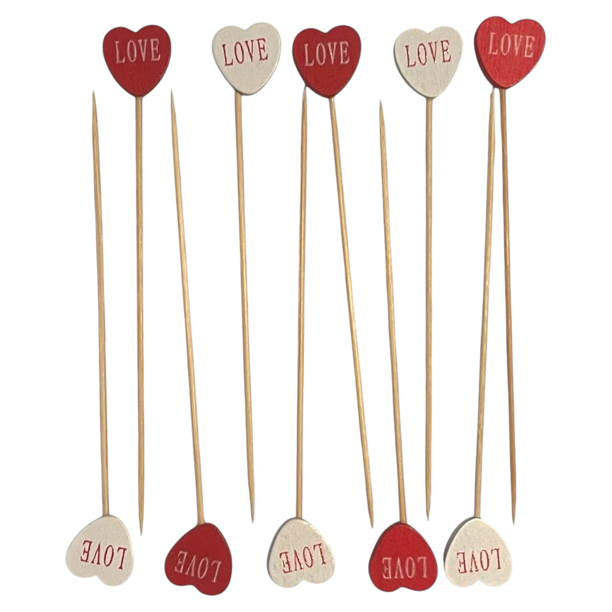 Valentine's  Cocktail Picks Pack of 10