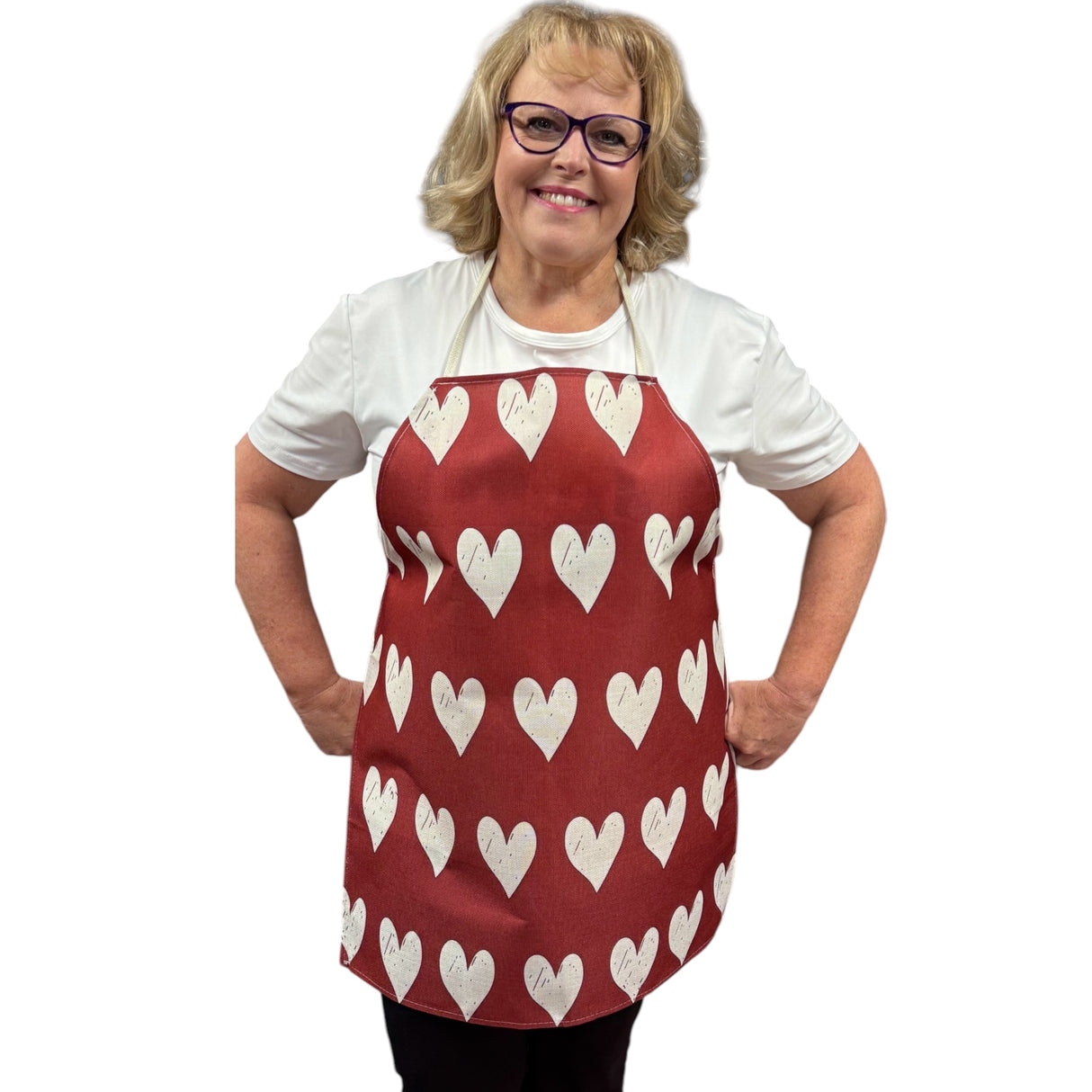 Valentine's Day Linen Apron