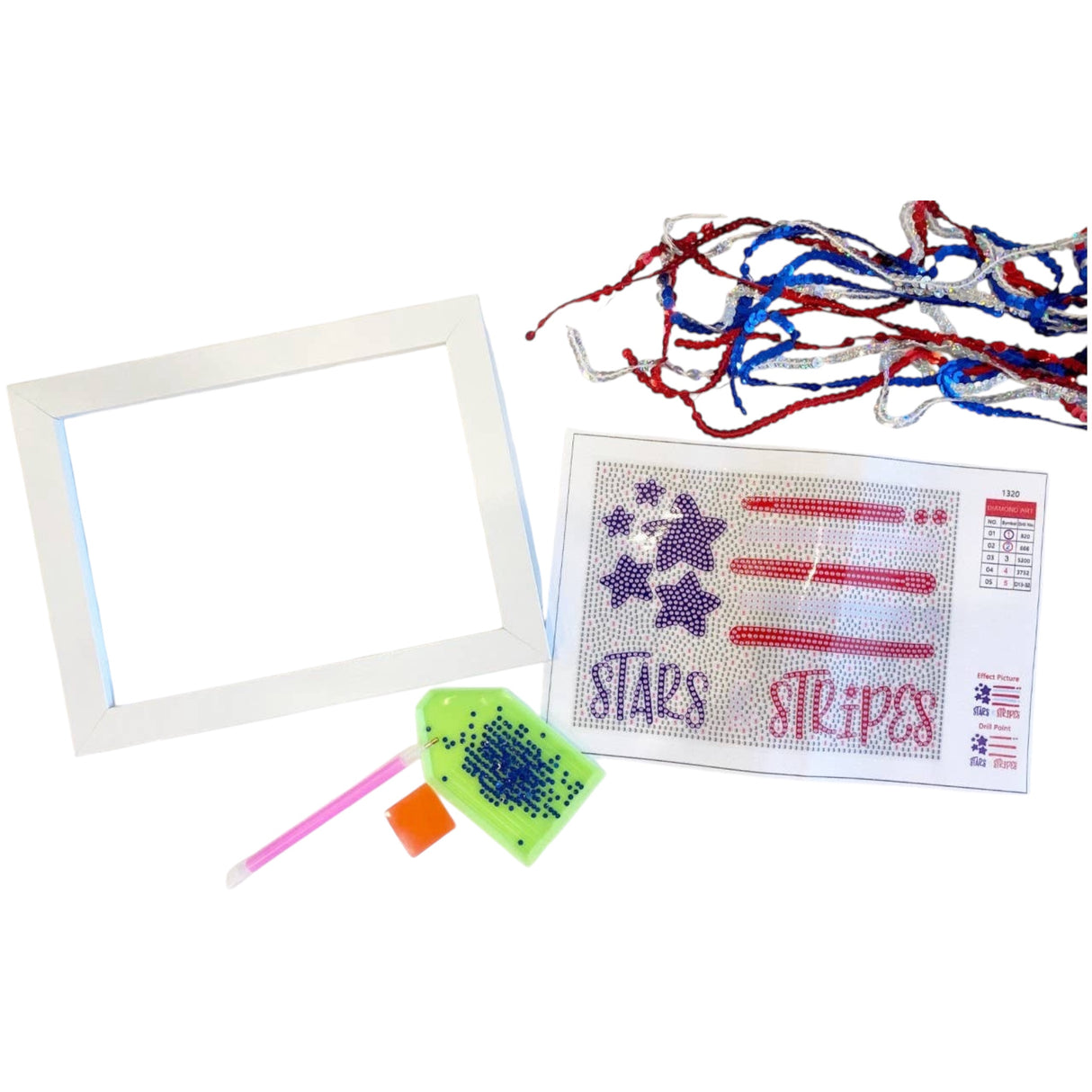 Stars & Stripes Diamond Art Kit