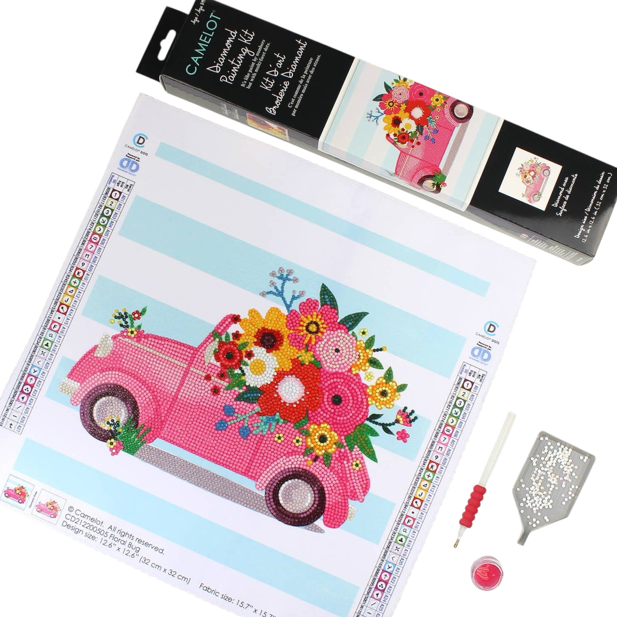 Floral Bug Diamond Painting Kit