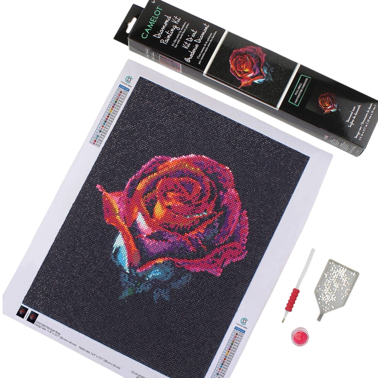 Dark Rose Diamond Painting Kit