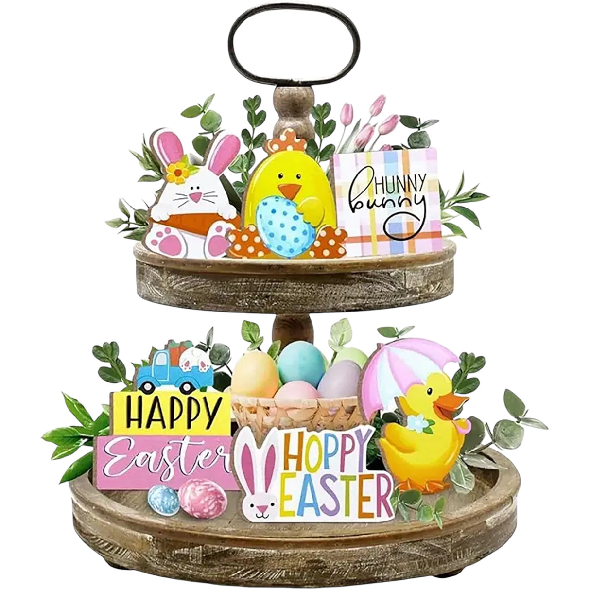 Easter Bunny Wooden Decor Set