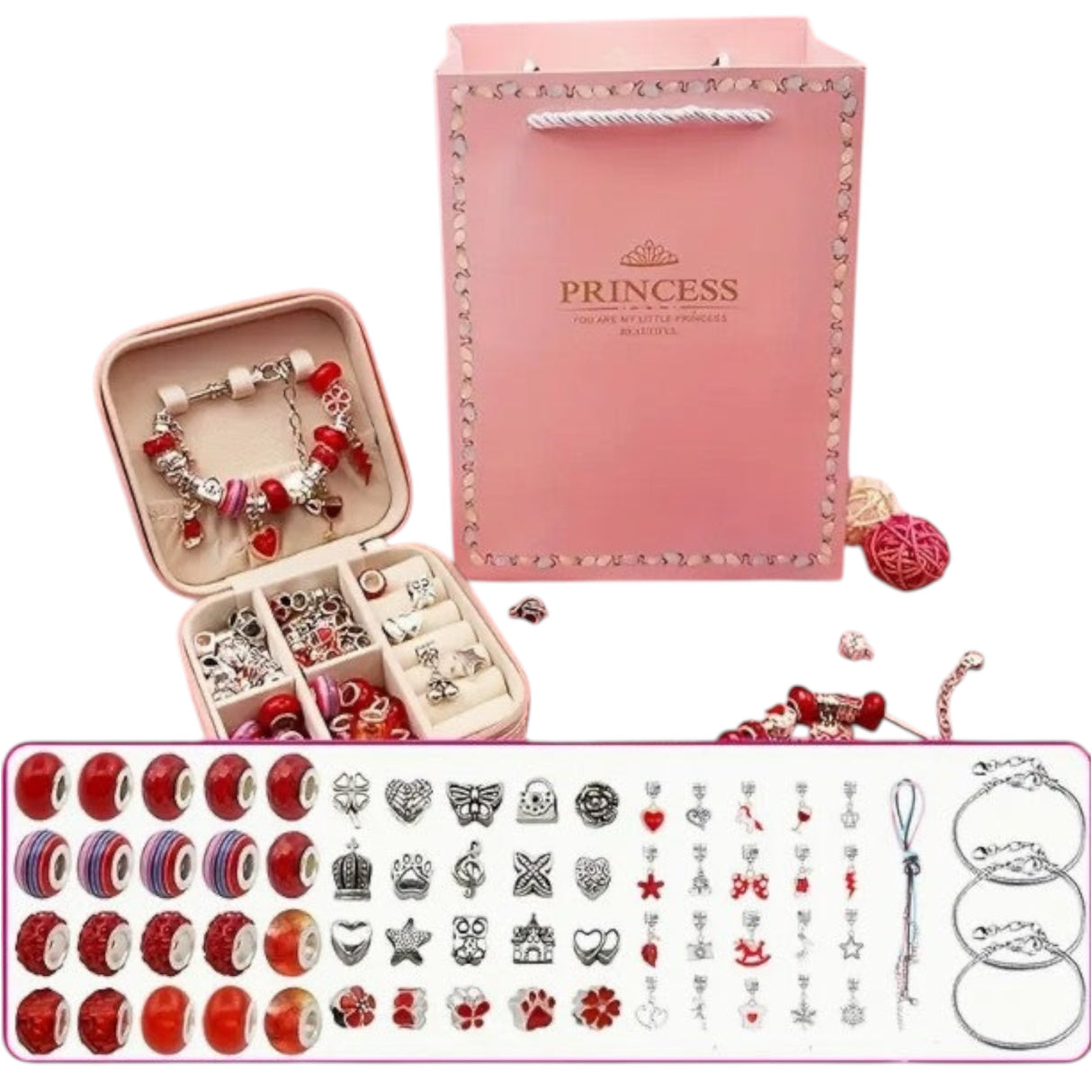 Jewelry Making Kit - Red