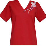 Breanna Short Sleeve V-Neck