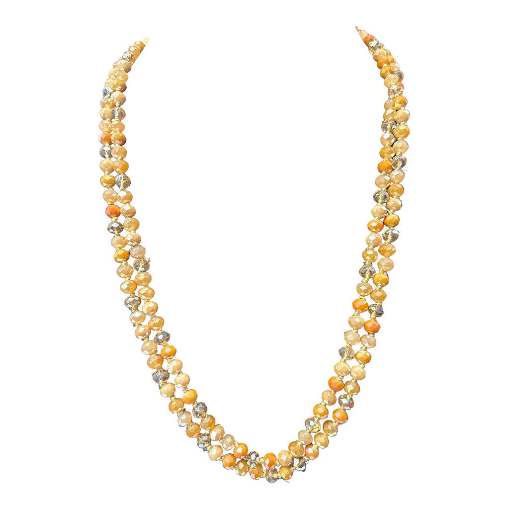 Greta Glass Beaded Necklace