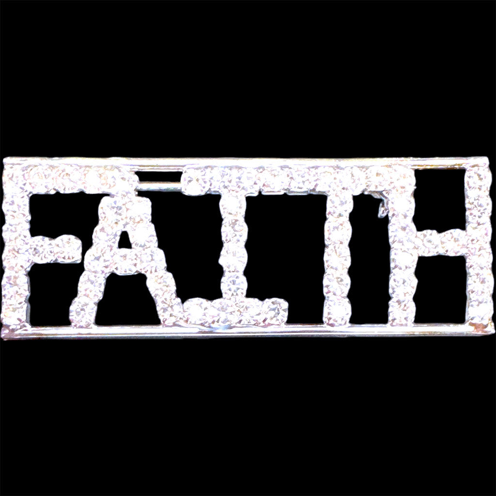 Faith Rhinestone Pin