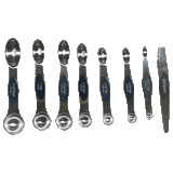 Magnetic Measuring Spoons Set of 9 - Dual Sided Stainless Steel