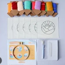 Scenic Punch Needle Kit Set - Coasters