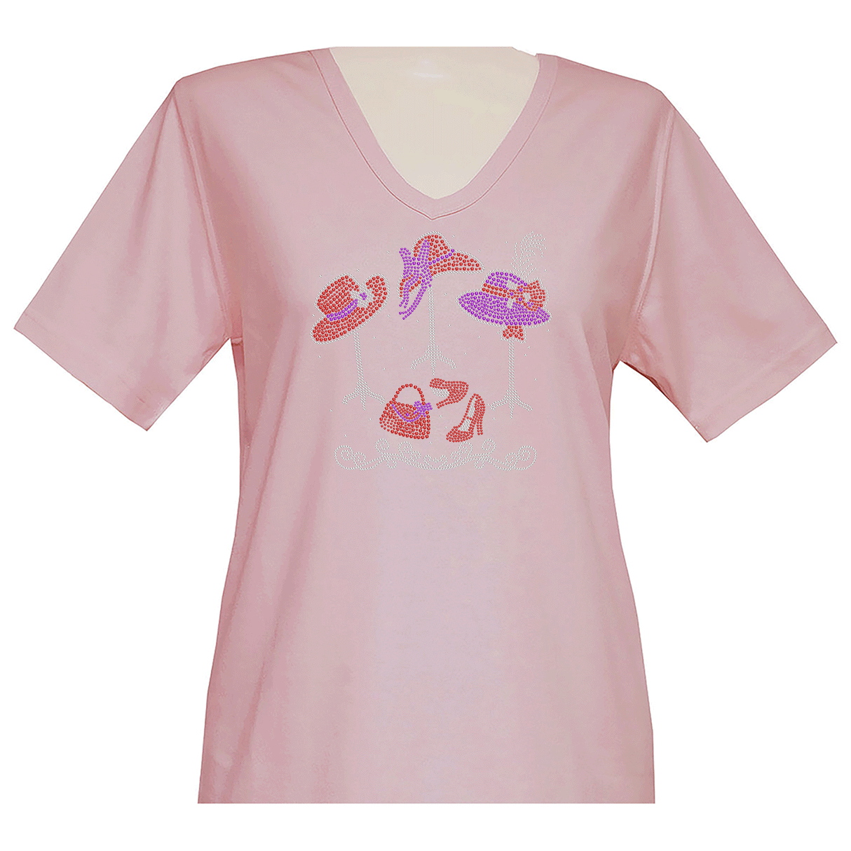 Hats Short Sleeve V Neck