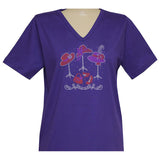 Hats Short Sleeve V Neck