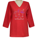 Hats 3/4 V-Neck Shirt