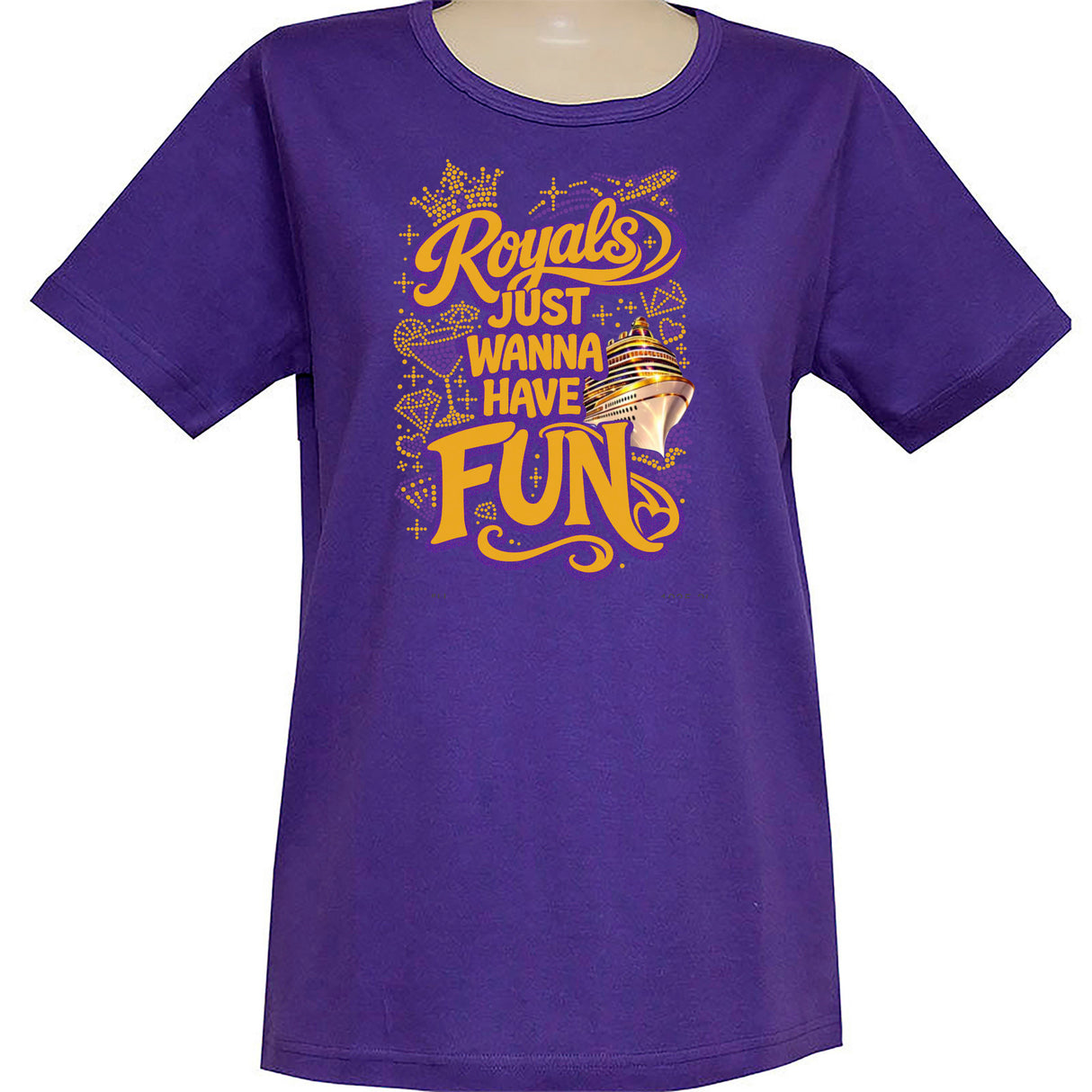 Royals Just Want to Have Fun Short Sleeve Scoop Neck