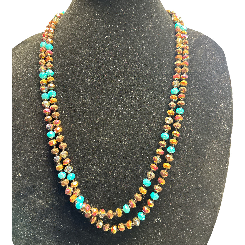 Gina Glass Beaded Necklace