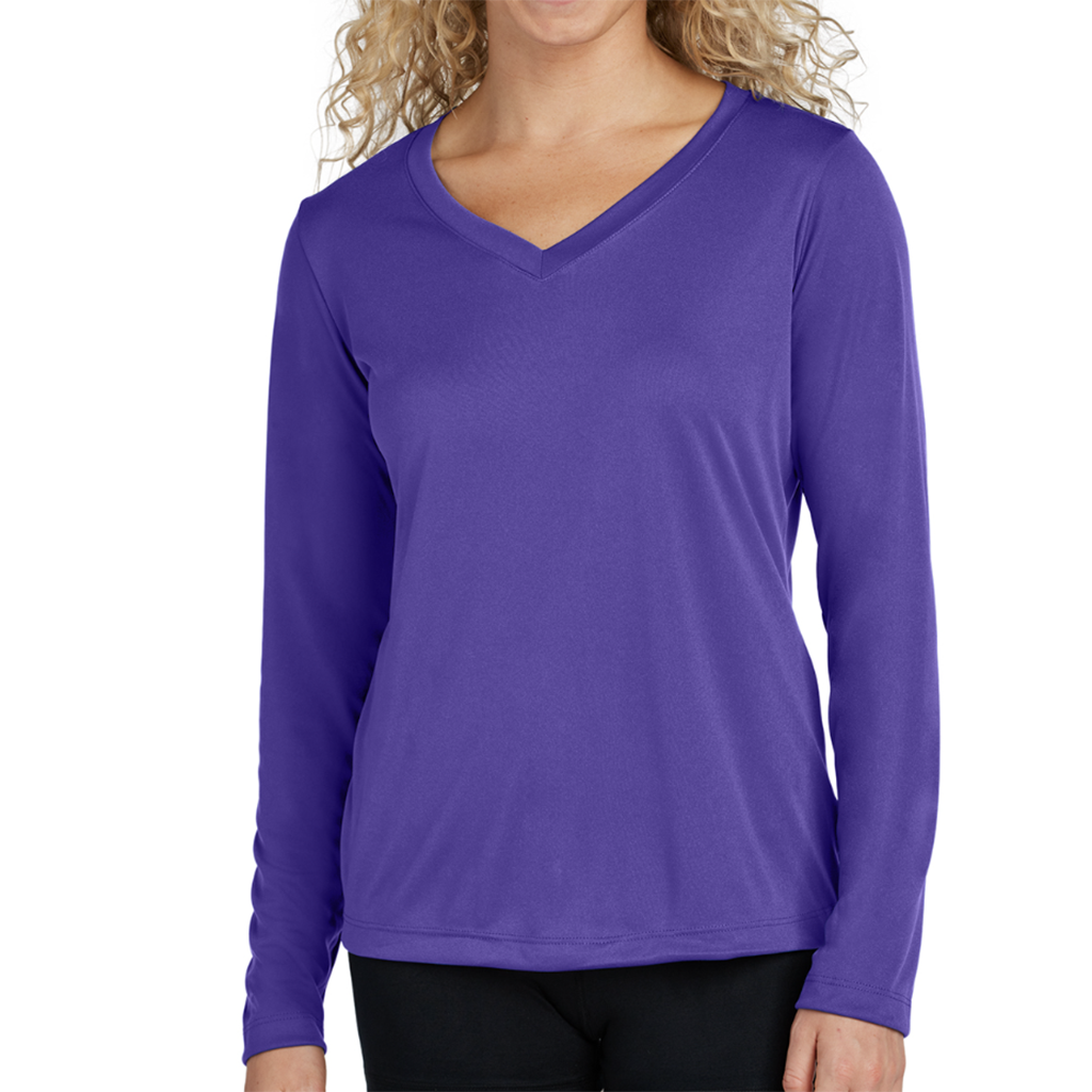 Women's Long Sleeve V Neck