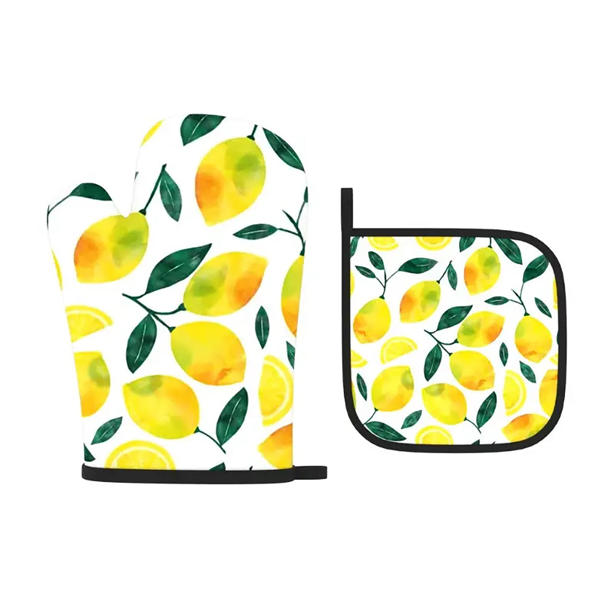 Lemon Oven Mitt Set