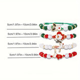 Christmas Charm Bracelet Set of 4