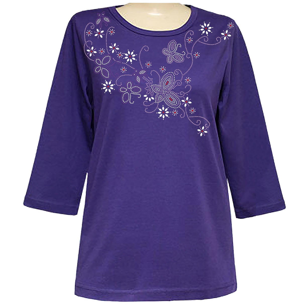 Butterfly Queen 3/4 Scoop Classic Shirt