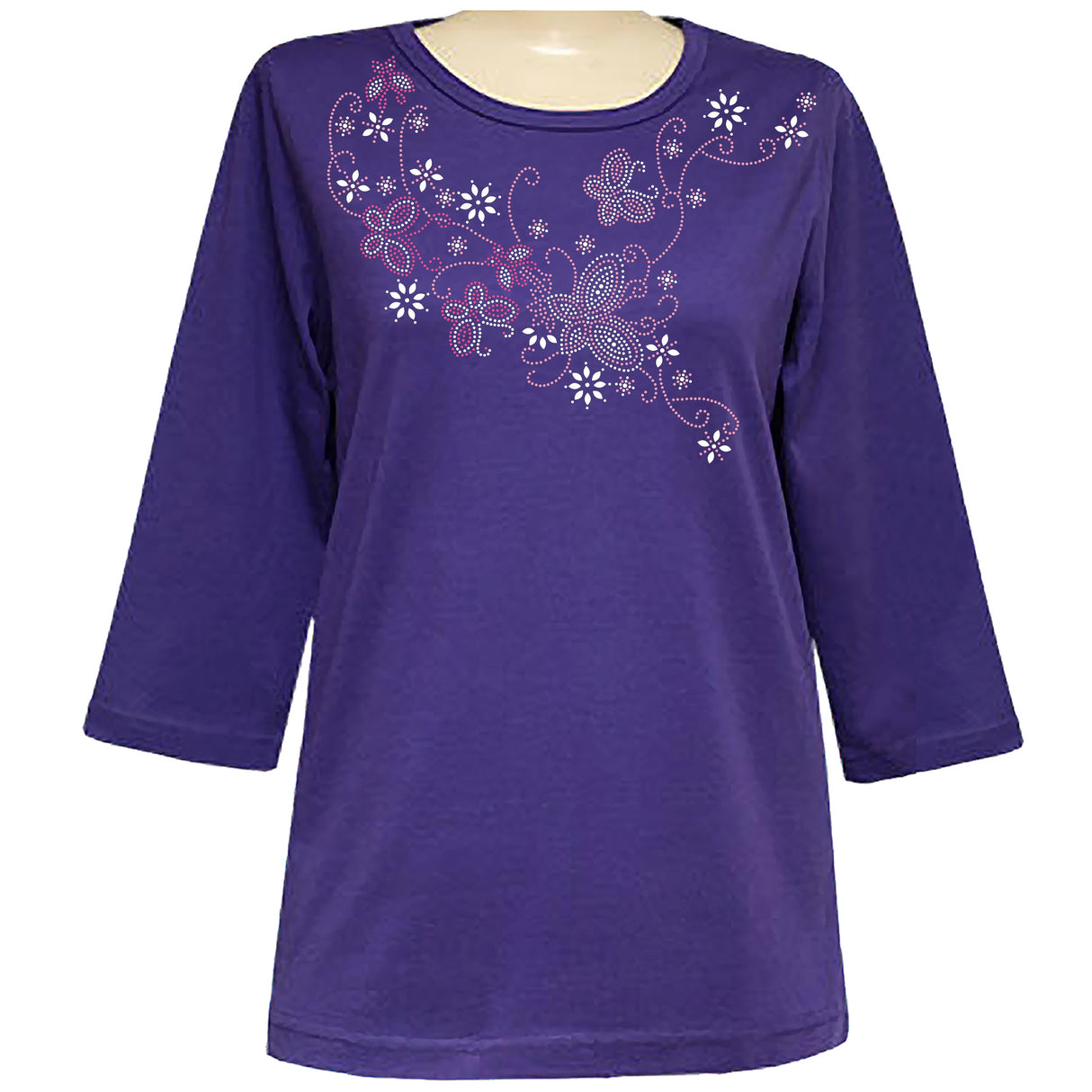 Butterfly Queen 3/4 Scoop Classic Shirt
