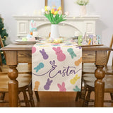 Colorful Easter Bunny Table Runner