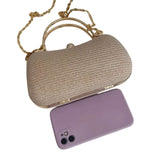 Evelyn Golden Evening Clutch