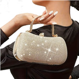 Evelyn Golden Evening Clutch