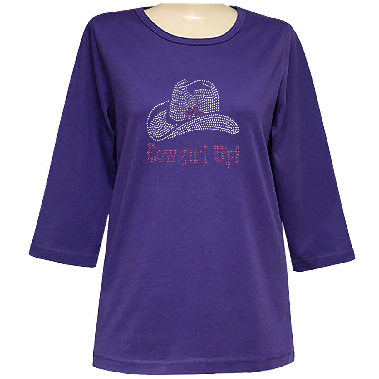 Cowgirl Up 3/4 Scoop Neck Shirt