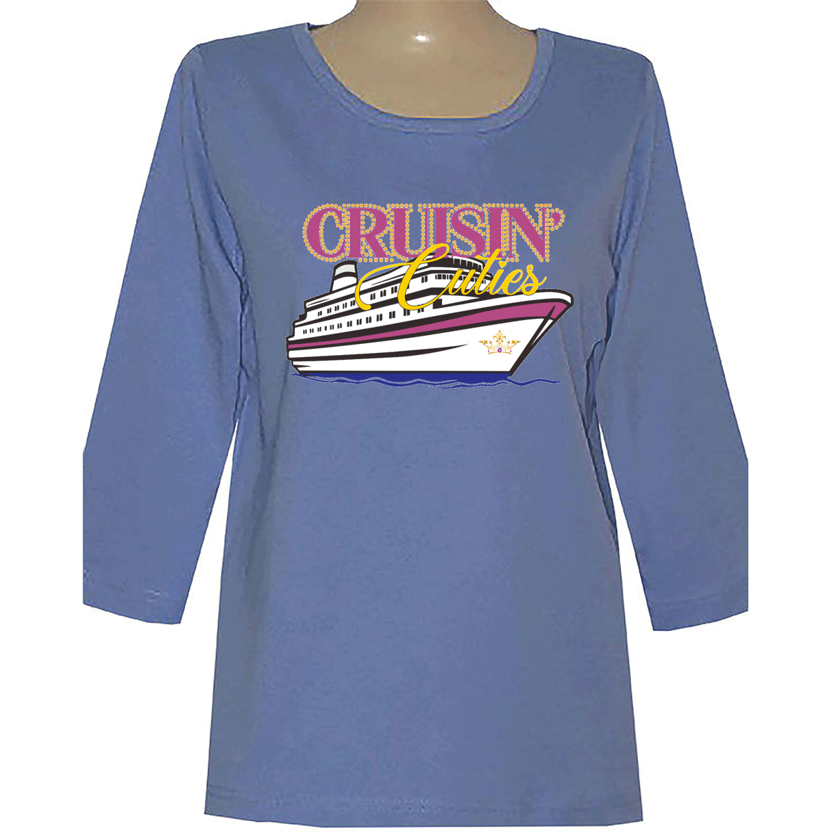 Cruisin Cuties 3/4 Scoop Neck