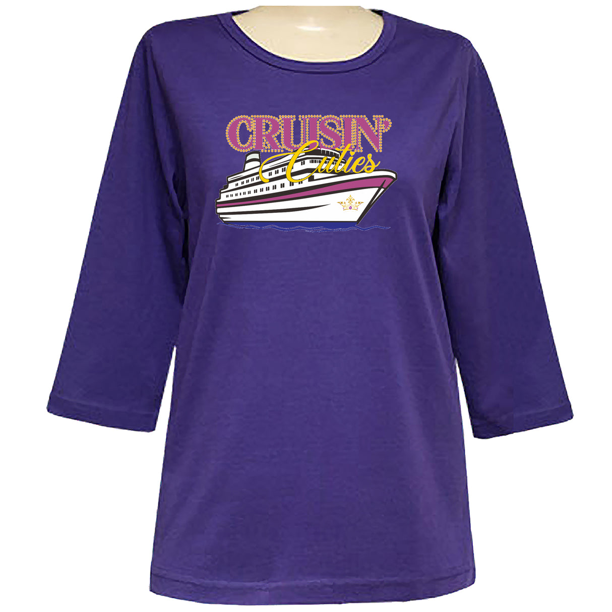 Cruisin Cuties 3/4 Scoop Neck