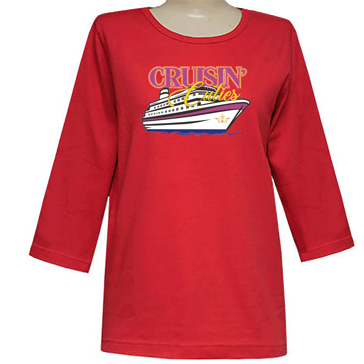 Cruisin Cuties 3/4 Scoop Neck
