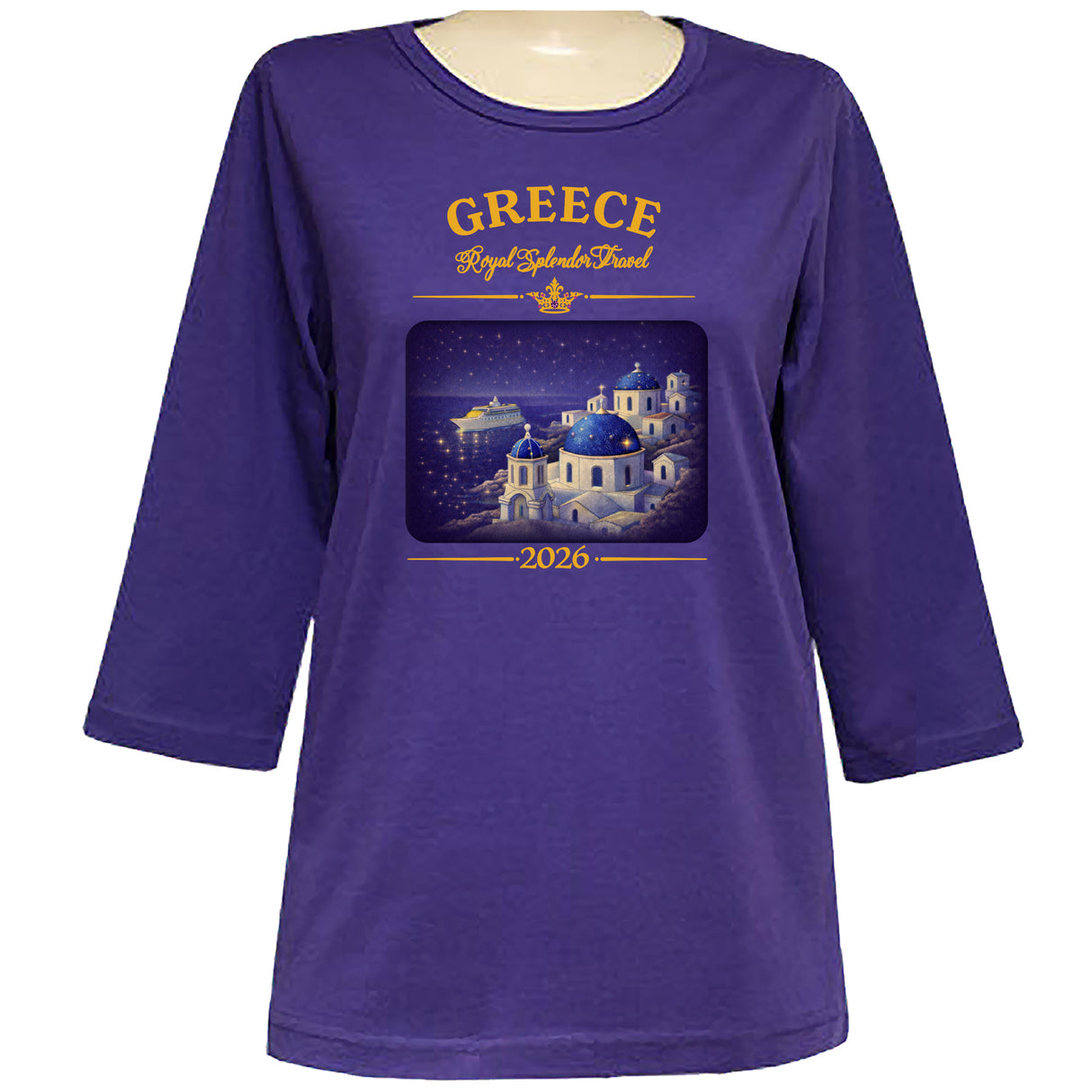 Greece 3/4 Scoop Classic Shirt