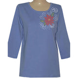 Poinsettia 3/4 Scoop Classic Shirt