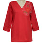 Poinsettia 3/4 V-Neck Classic