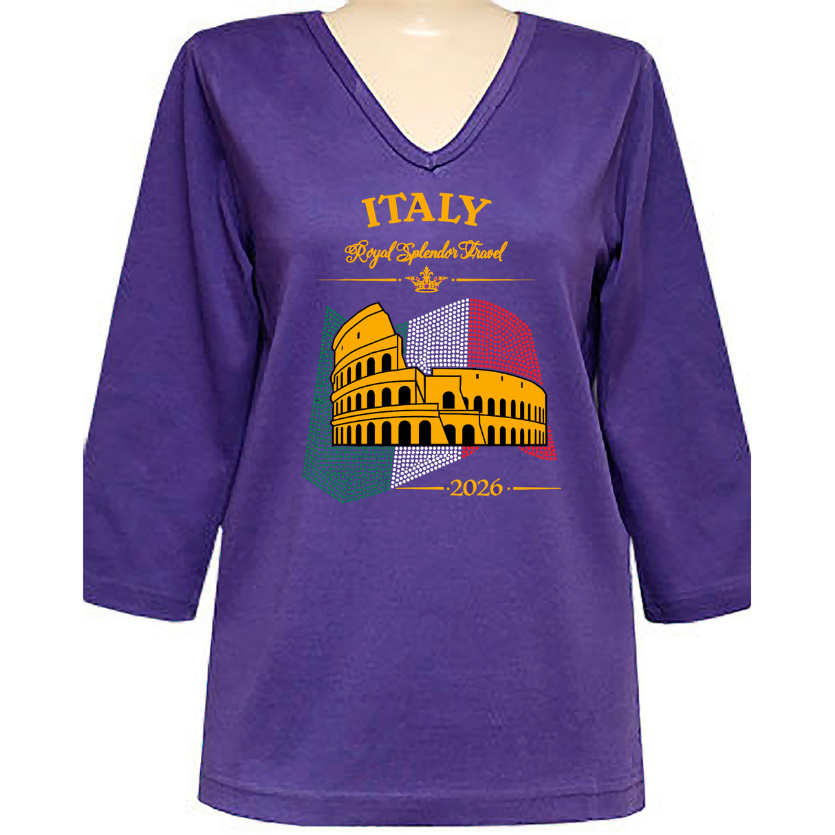 Italy 3/4 V-Neck Classic