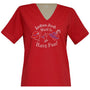 Ladies Just Want to Have Fun Short Sleeve V Neck