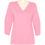 Blank Pink Lavender 3/4 V-Neck Classic