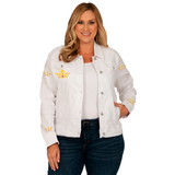 Royals Denim White Jacket