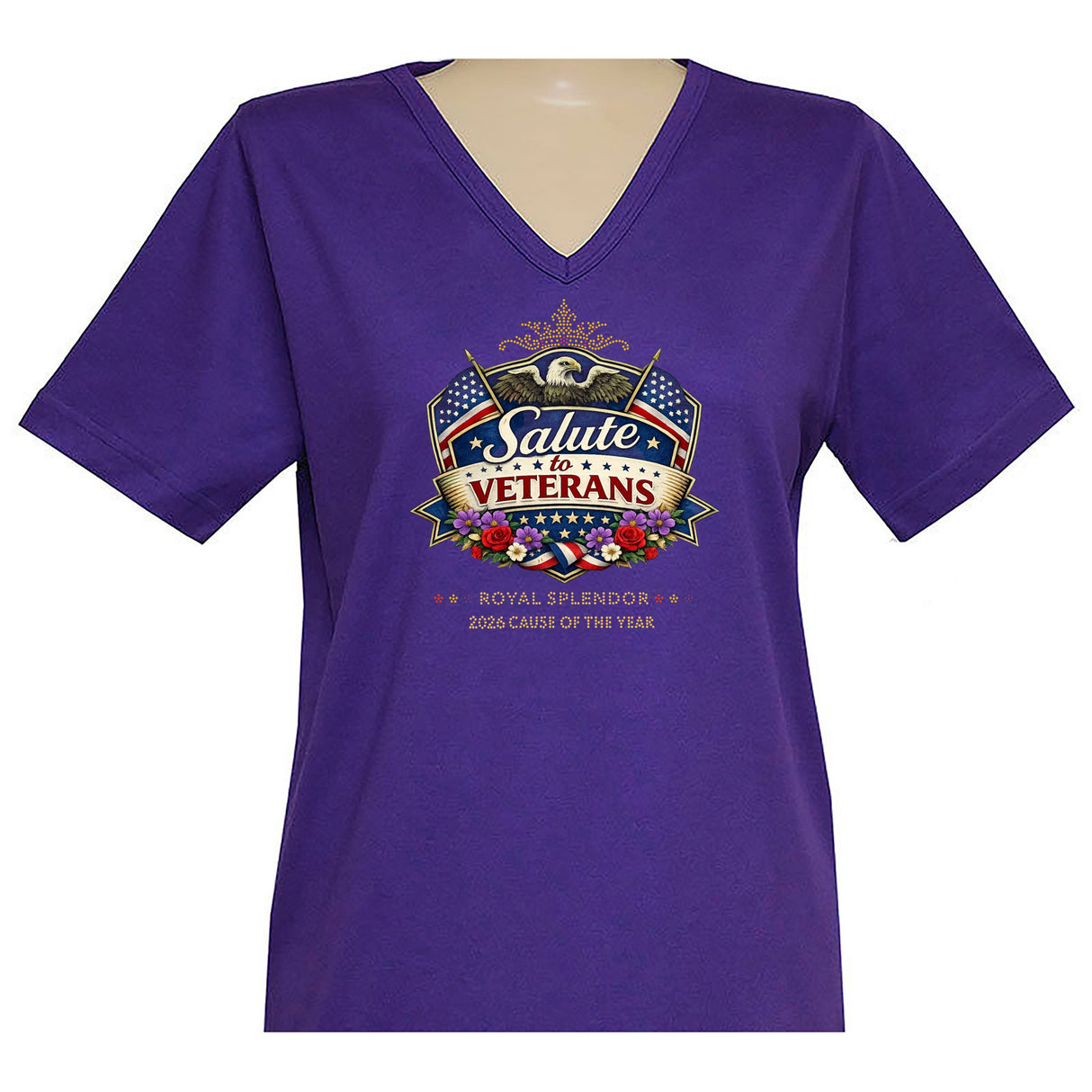 Salute to Veterans Short Sleeve V Neck