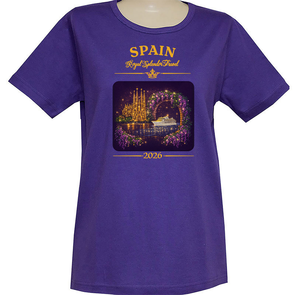 Spain Short Sleeve Scoop Neck