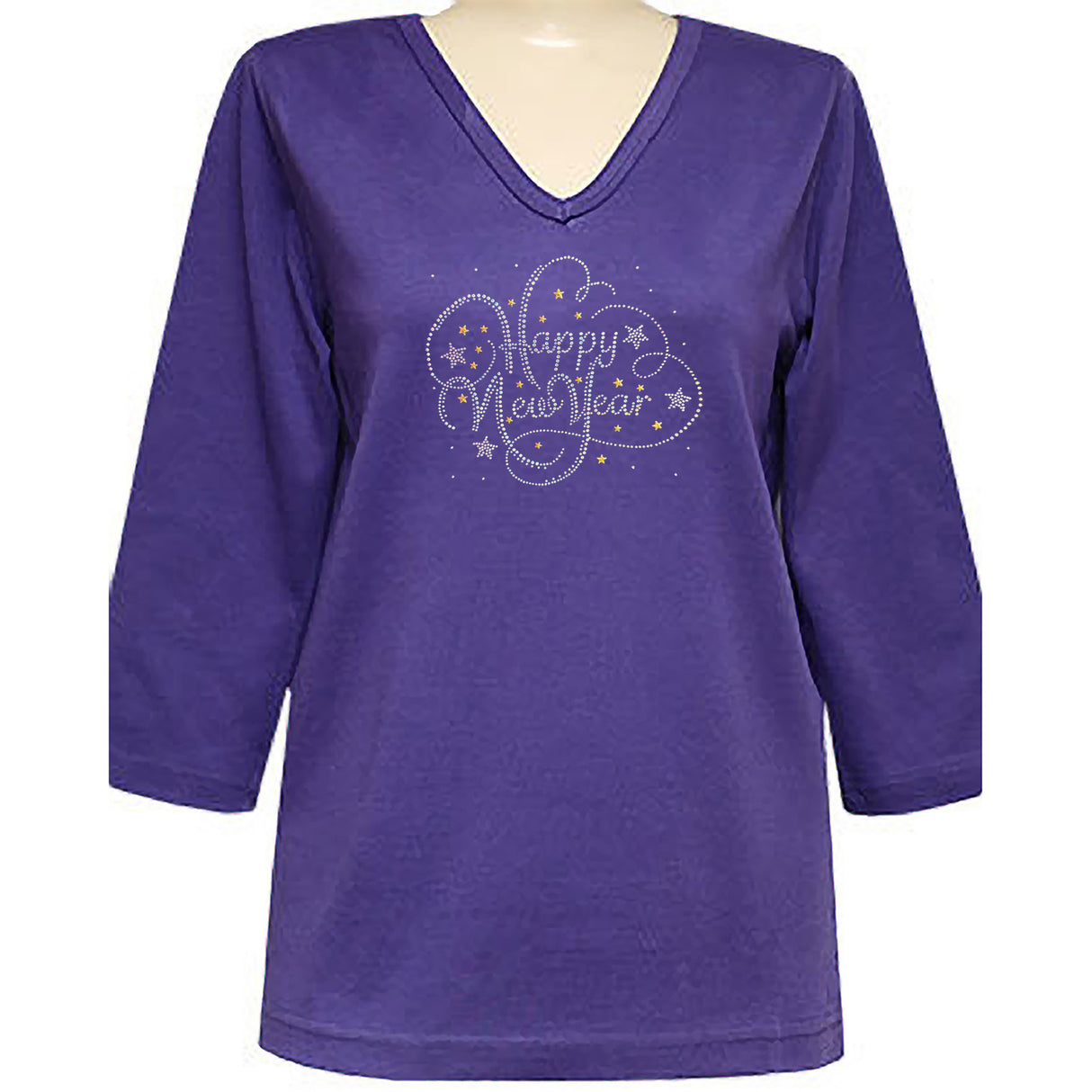 Starry New Year 3/4 V-Neck Classic