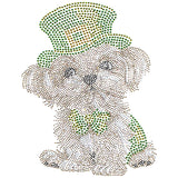 Woof Woof St. Patrick's 3/4 V-Neck Shirt