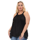 Sally Suede Fringe Tank Top