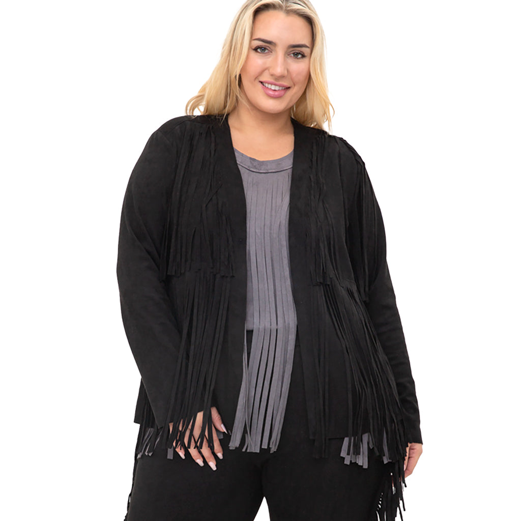 Sally Suede Fringe Jacket