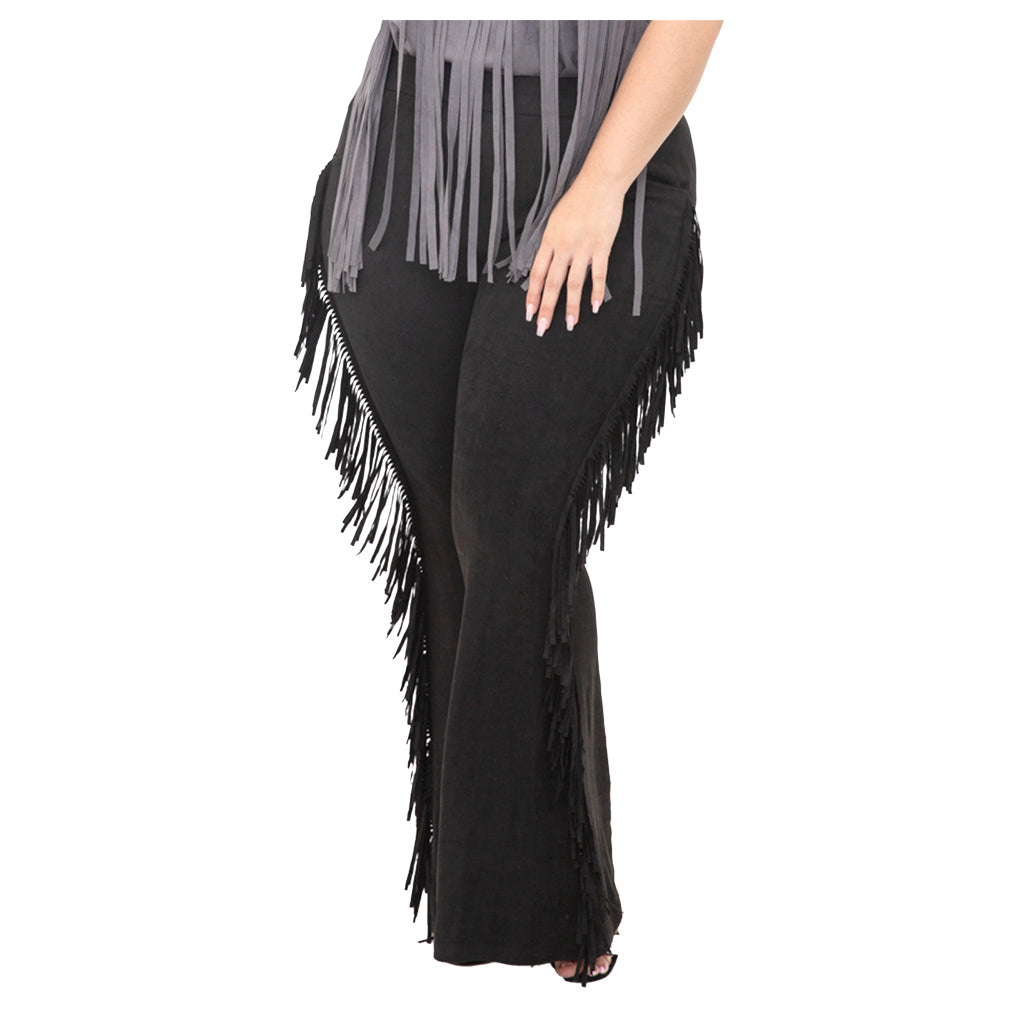 Sally Suede Fringe Pant