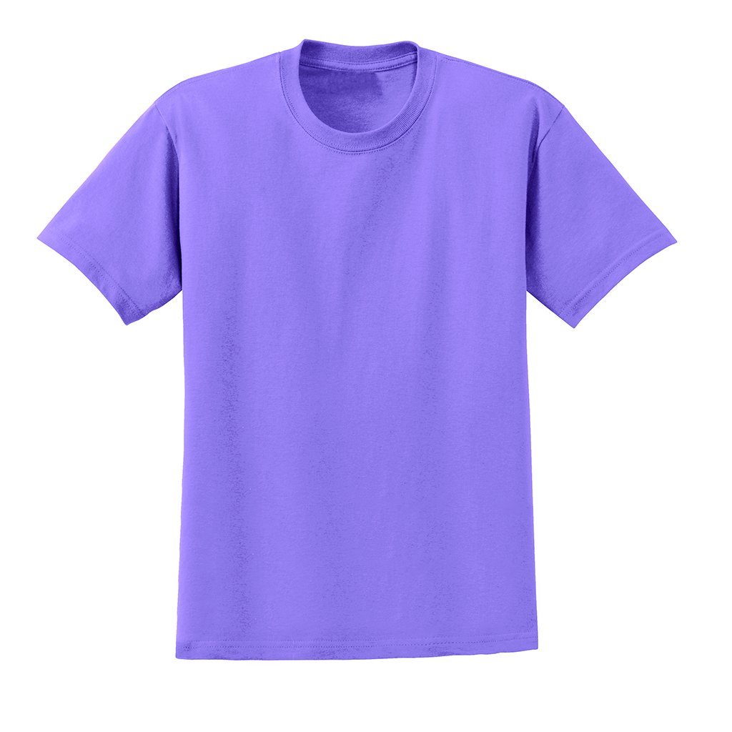 Blank Basic Pink or Lavender T-Shirt Apparel Sanmar S Lavender 