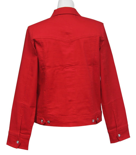 Blank Classic Purple or Red Denim Jacket Apparel Las Olas International Fashion 